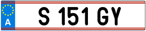 Trailer License Plate